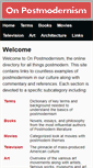 Mobile Screenshot of onpostmodernism.com